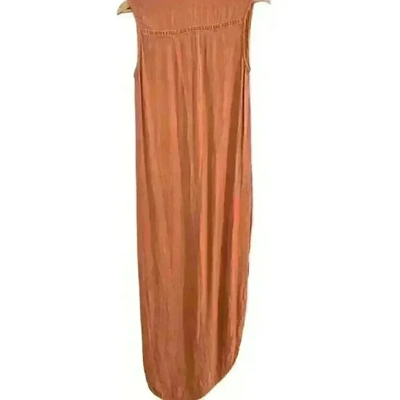 Faithful The Brand Sleeveless Rust Brown Dress Long Shirt Button Down Size XS - Picture 3 of 13